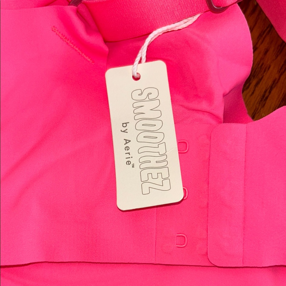 Aerie Smoothez Plunge Pink Bra - NWT - 40C - Picture 3 of 4